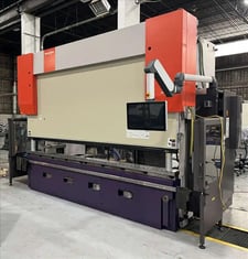 320 Ton, Bystronic #Xpert-320/4100, CNC press brake, 13' overall, 147" between housing, 14..4" stroke, 60 HP