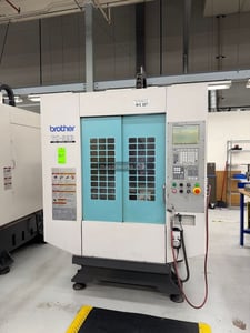 Brother #TC-S2B, CNC tapping center, 4-Axis, 21 ATC, Yukiwa 4th axis table, 9 HP, Brother CNC-A00 control