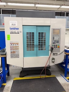 Brother #TC-S2B-0, CNC tapping center, 4-Axis, 21 ATC, Yukiwa 4th axis table, 230 V., 2004