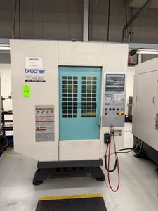 Brother #TC-S2C, CNC tapping center, 4-Axis, 21 ATC, Nikken 4th axis table, Brother CNC-B00 control, 230 V.