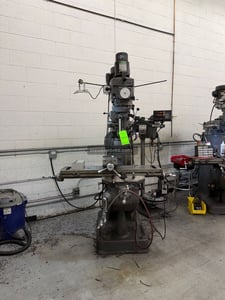Alliant, vertical mill, 2 HP, 60-3,500 RPM, R-8, Sony digital read out, power feed, Kurt vise
