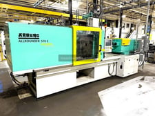 220 Ton, Arburg #Allrounder-570-E-2000-800, electric injection molding machine, 15.3 oz., Selogica control