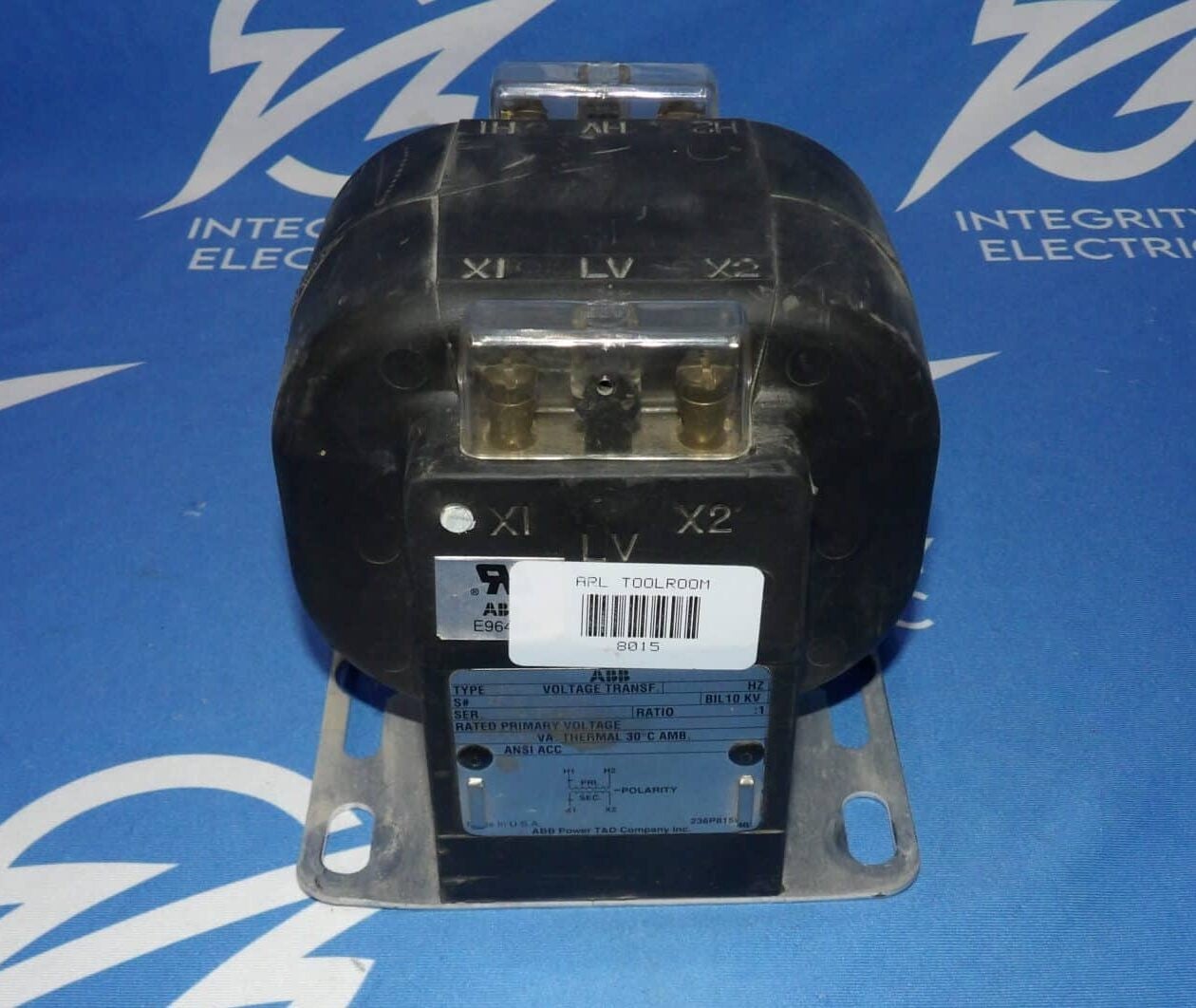 ABB #PPM-7526A10G03, Voltage Transformer, 500 VA, 300/520Y pri., 60 Hz