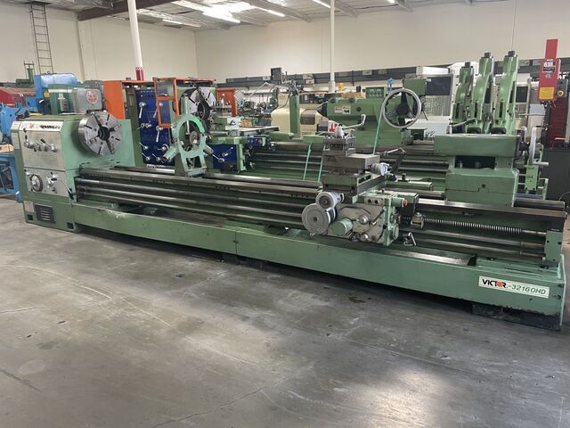 32"/44" x 157.5" Victor #32160HD, Heavy Duty Engine Lathe, 23.5" swing over cross slide, 18" bed, 15-1000