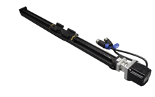 NSK, linear actuator ballscrew stage w/ linear guide, Yaskawa #SGMPH-01BAE41D AC servo motor