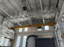 10 Ton, Kone, single girder overhead bridge crane, 49' Span