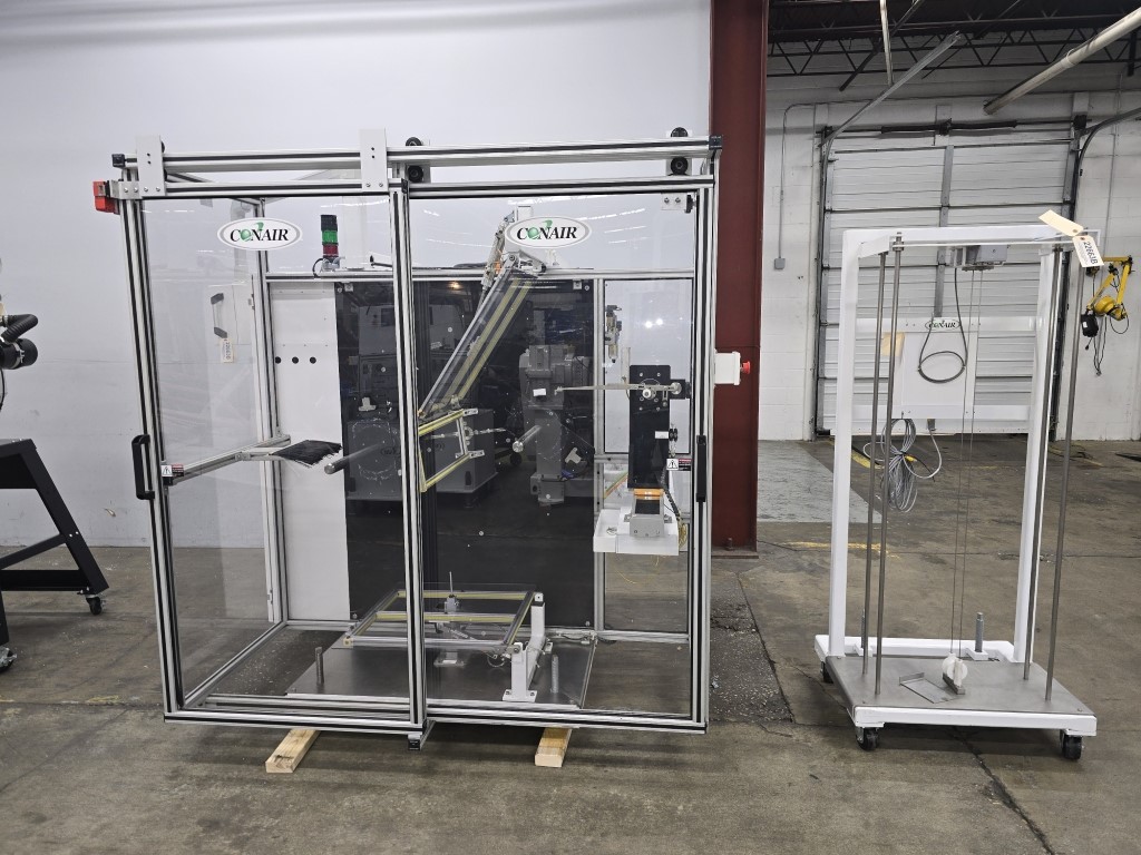 20" Conair #ATC-24, cut and spindle transfer system, 12" wide, 800 FPM, 460 V., 3-Ph., 2021