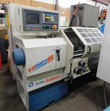 Bridgeport #EZ-Path-S, CNC lathe, 8" Set-Tru 3-jaw chuck, tool post w/ 1 holder, 1997