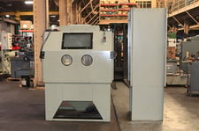 48" x 36" x 42" Blast-It-All #4836-7DC, suction blast cabinet, 700 CFM reclaim, D-10 dust collector, 240 V.