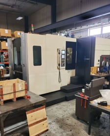 Averex #HS630I, 4-Axis Horizontal Machining Center, 41.3" X, 34.6" Y, 40.2" Z, 25" x 25" pallet, 73 HP, 8000