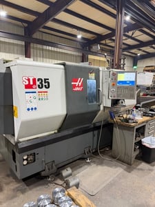 Haas #ST-35, CNC lathe, 31.2" swing, 12" chuck, 4" bar, 21" dia., 26" lgth, 40 HP, 3200 RPM, tailstock, 2022