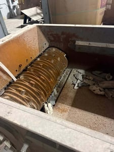 Cresswood #HF4050ALT, Single-Shaft Shredder, 40" x 40" cutting chamber, 24" ram stroke, 16" rotor diameter