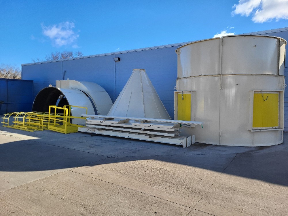 40000 cfm Pneumafi l Corporation #13.5-448-8, baghouse dust collector