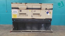 40 KW Generac, diesel generator set, 120/240 Volts, 1 phase, enclosed, sub-base tank, 1067 hours