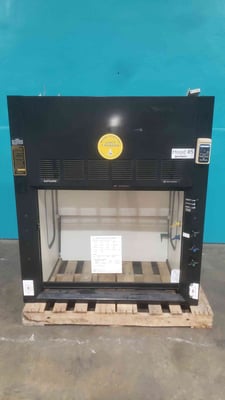 Fisher Hamilton #SafeAire, 4' Laboratory Fume Hood, Black, w/ 54L0405 Air Monitor