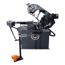 10" x 14" RMT #S-FAB-PDM-10-14, semi-auto pivot double miter bandsaw, 66-328 FPM, 2 HP, 125" x 1" x 0.035"