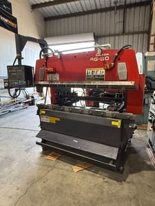 50 Ton, Amada #RG-50, hydraulic press brake, 6' overall, 59.84" between housing, 39.3" stroke, 3-Axis, 1997