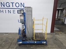 Genie #IWP-25S, Super Series personnel lift, 350 lb. capacity, 30' 11" working height, 12 V. DC