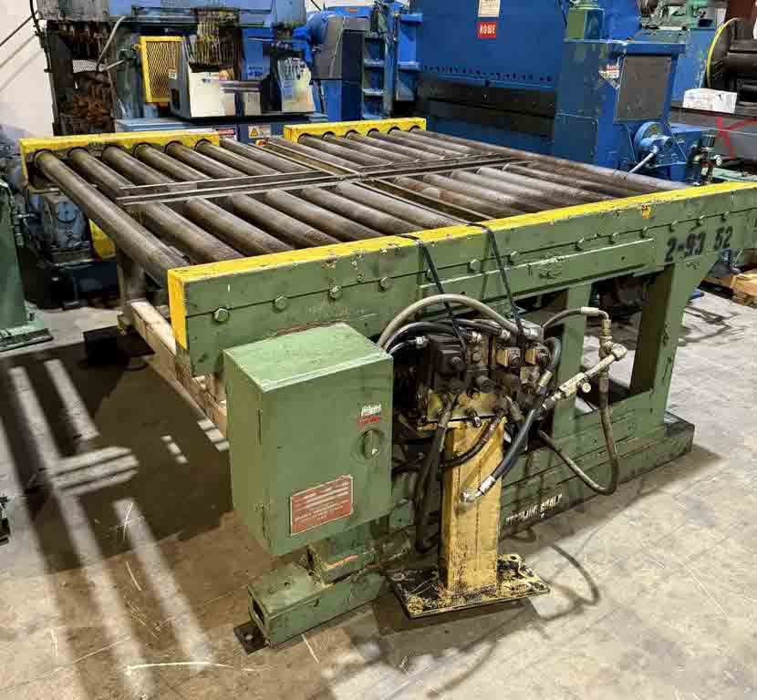 10000 lb. Braner, Banding Table, 72" outside dimension, 3.5" roll diameter, 73" roll face, 40" passline