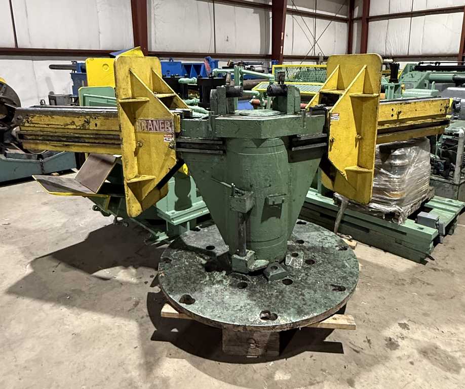 25000 lb. Braner, 2-arm turnstile, 57" arm length, 48" outside dimension, 16" ID, manual rotation, hydraulic