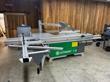 Altendorf #F45, sliding table panel saw, 134" sliding table, 130" cut length, 51" rip, 17.7" blade, 7.5 HP