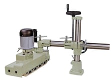 Extrema #XF-54T.3, 5-Roller Continuous Belt Power Feeder, (3) 44-1/2" x 1/2" tracks, 1 HP w/fwd-rev, (4)