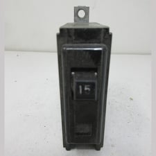 15 Amps, Westinghouse, QNBL1015, Miniature Circuit Breaker, 120 VAC, 1-pole, (2 available)