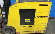 2850 lb. Hyster #E30HSD3-18, Electric Stand-Up Forklift, 4" x 42" Forks, 192.9" Lift Height, 24" Mast Height