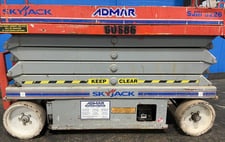500 lb. Skyjack #SJ-3226, Scissor Lift, 30" x 86" Platform, 26' Platform Height, 24 V., 251 Hours
