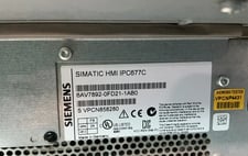 Siemens #6AV7892-0FD21-1AB0, Simatic HMI IPC677C, 2017