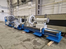53" x 240" Poreba #TR135B2/6M, engine lathe, 41" swing over cross slide, 4-jaw 39.5" chuck, automatic lube