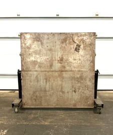 Industrial Steel swivel drafting table, 70" x 70" table top