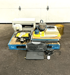 Hermes #IS400, engraving machine system with vacuum table & computer, 115 V.
