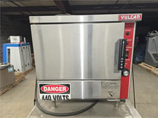 Vulcan Hart #VPX-3, Stainless Steel electric food grade steamer, 9 KW tubular heating elements, 3 pan capacity