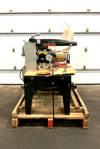 The Original Saw Co. #353101, radial arm saw with dust collector