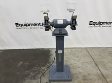 6" Baldor #632, double end pedestal grinder, 1800 RPM, .25 HP, 6" x 3/4" wheel, 1/2" arbor