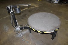 3500 lb. Norwalk Innovation #CR3542, pallet decoiler, 42" table diameter, 48" outside dimension, 40" stack