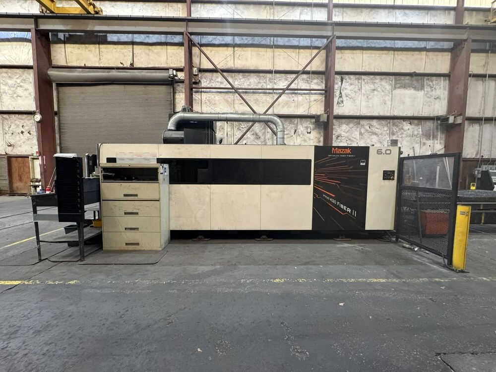 Mazak #Optiplex-4020-Fiber-II, CNC Fiber Laser, 6000 watt, 160.43" X, 81.1" Y, 4.33" Z, 6.5' x 13' table