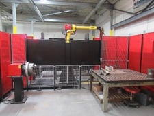 Lincoln Electric, Electric Robotic Welder, air-cooled welding cobot cart, 12' reach, 5,000 lb. positioner