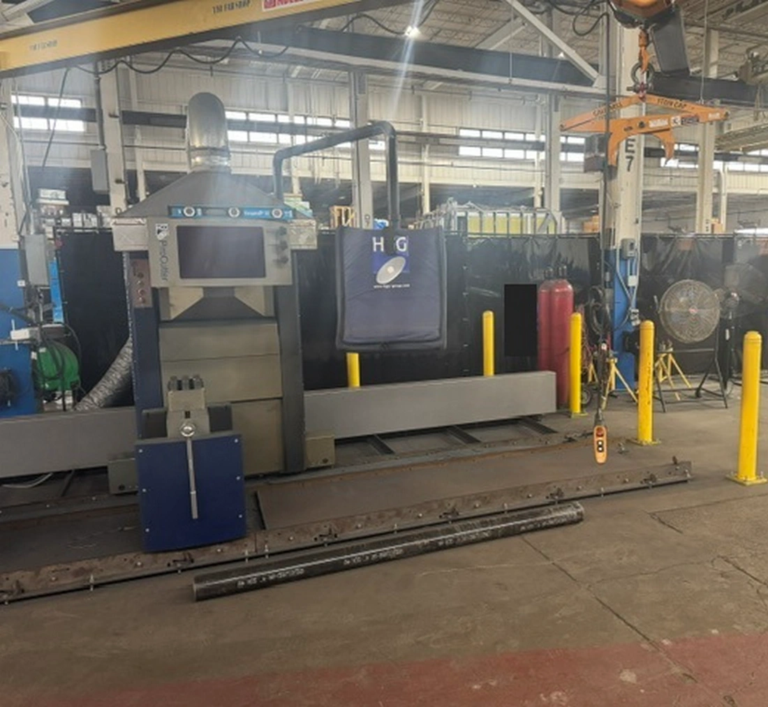 Image for HGG #PC600, CNC Pipe Profile Cutting Machine, 2" - 24" O.D. capacity, 3 ton pipe weight, 20' pipe length, Hypertherm PowerMax 125 plasma, 2020