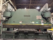 1000 Ton, Cincinnati #1000Hx16, Hydraulic Press Brake, 20' bed length, 198" between housings, 16" throat, 12"