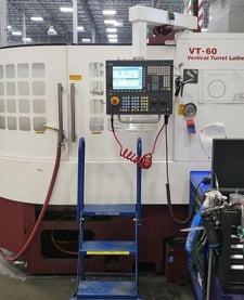 60" Fryer #ET-18, CNC Vertical Turret Lathe, 34" X, 32" Z, 50" chuck, 32" between centers, 8 position turret