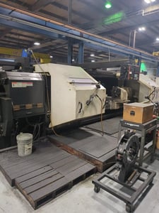 Mazak #Powermaster-Universal-3000, CNC Lathe, 34" swing, 117.5" between centers, 33" turning diameter, 25"
