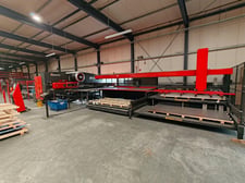 33 Ton, Amada #EMZ3610NT, CNC turret punch, 60" x 100" sheet, 98.4" X, 60" Y, 0.126" thick, 2006