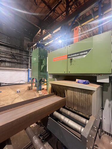 Peddinghaus #Peddibot-1200, 6-axis robotic CNC plasma cutting system, 4' x 1' x 2" profile, Kjellberg HiFocus