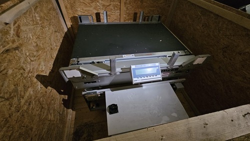 Bizerba #CWL-L, dynamic conveyor checkweigher, 66 lb. capacity, 23-5/8" x 43-5/16" belt, up to 256 FPM, WM-3