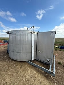 100 bbl Argo, Double Wall Storage Tank, 10' 6" diameter x 7' tall tank, 2001