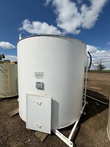 100 bbl Platinum Energy Services, Pop Tank, 9' 6" diameter x 8' tall tank, 2003