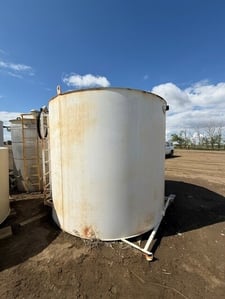 100 bbl Platinum Energy Services, Pop Tank, 9' 6" diameter x 8' tall tank, 2000