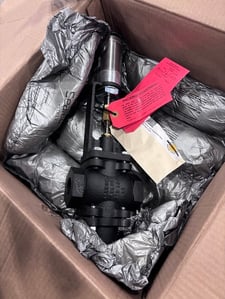 1.25" Kadant Johnson #CV3S-1300-DIB-200D-F-1, 3-Way Diverter Valve, cast iron, 2" pneumatic actuator